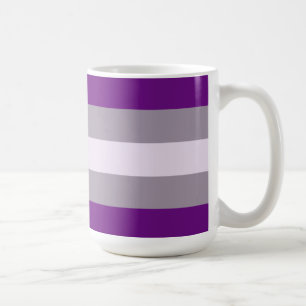 Gråsexuell stolthetsflagga kaffemugg