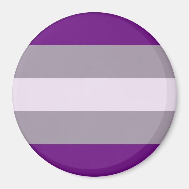 Gråsexuell stolthetsflagga magnet (Framsidan)