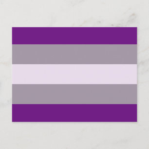 Gråsexuell stolthetsflagga vykort