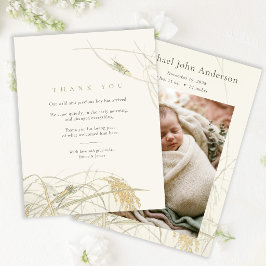 Gräshoppa Baby Shower Foto Tack Kort