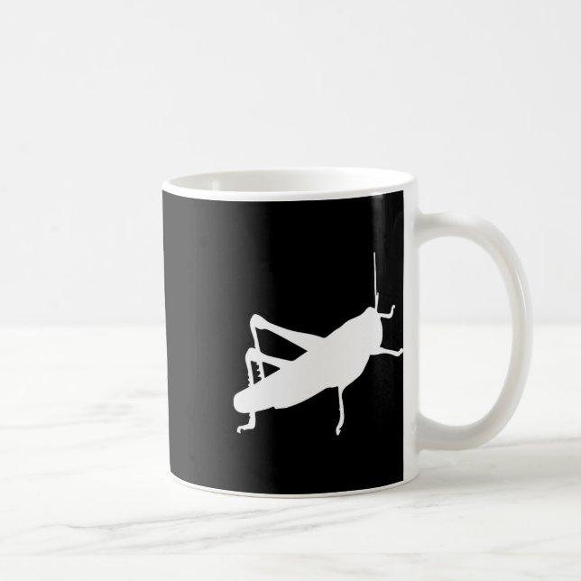 Gräshoppa Cricket - Insekt Bug Cute Rolig  Kaffemugg (Höger)