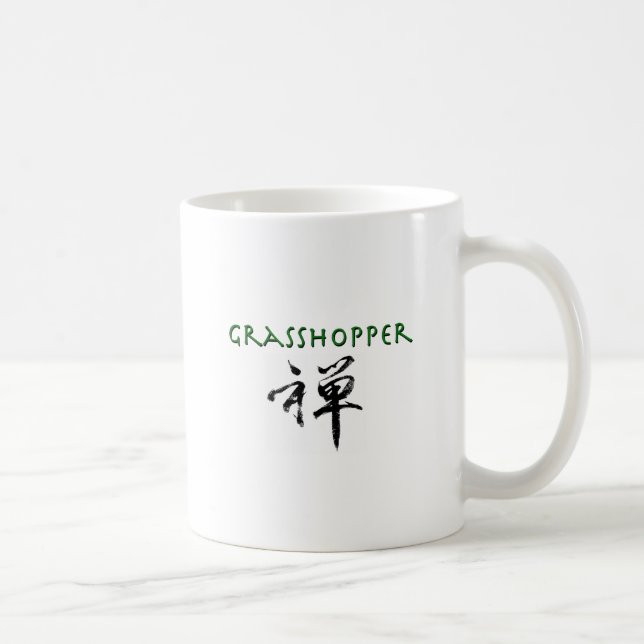 Gräshoppa med "Zen" symbol Kaffemugg (Höger)