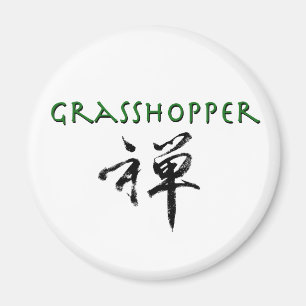 Gräshoppa med "Zen" symbol Magnet