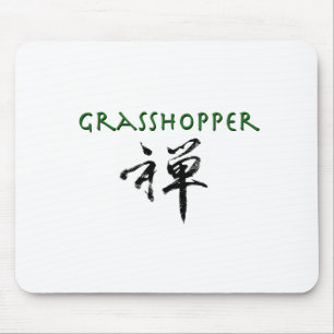 Gräshoppa med "Zen" symbol Musmatta