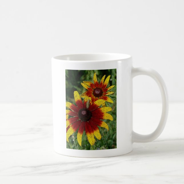 Gräshoppa och blommor kaffemugg (Höger)