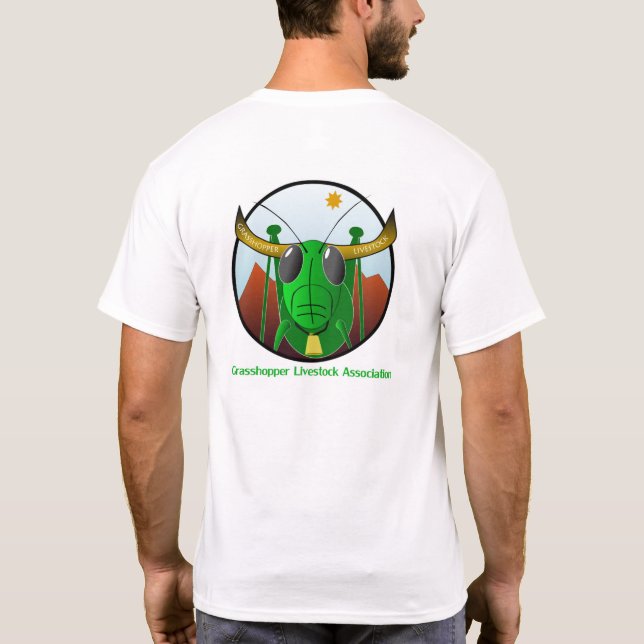 Gräshoppaboskapanslutning T Shirt (Baksida)