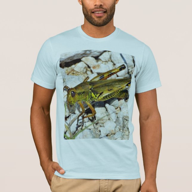 Gräshoppainsekt Tee Shirt (Framsida)