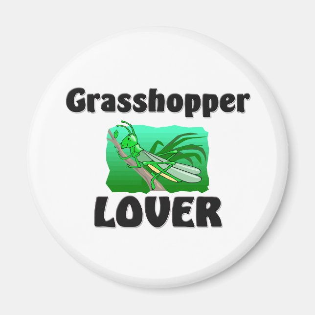Grashopper Älskare Magnet (Framsidan)
