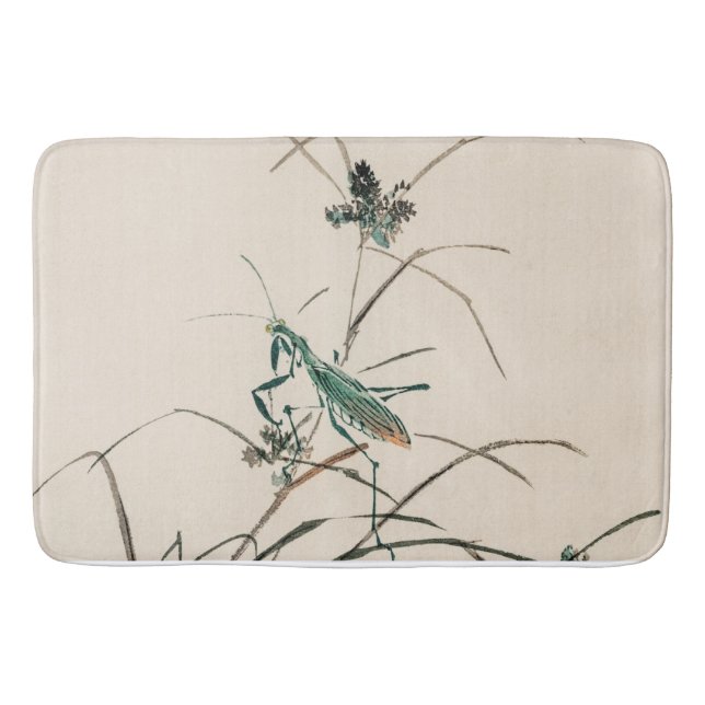 Grashopper by Kōno Bairei Bath Mat Badrumsmatta (Framsidan)