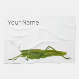 Grashopper eller Hayhorse Retro Insekt Animal Gift Kökshandduk