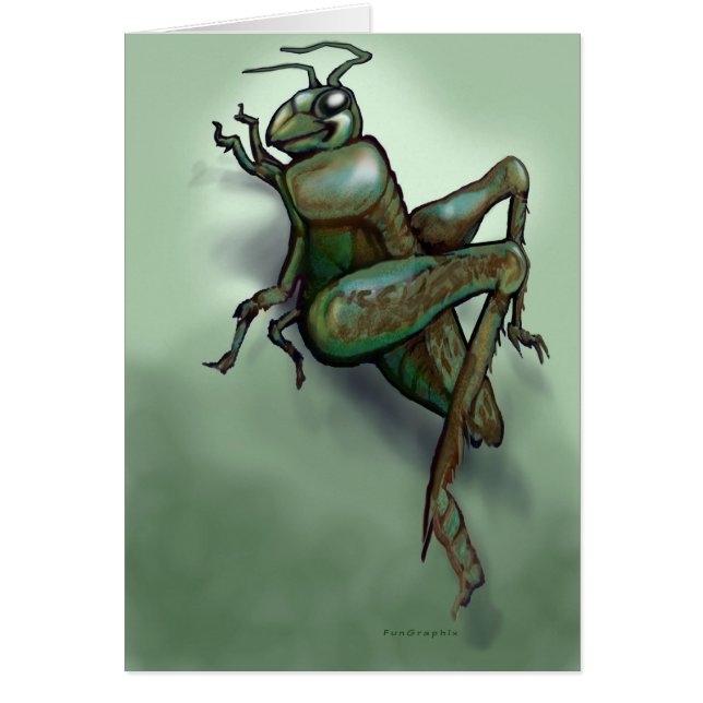 Grashopper Hälsningskort (Framsidan)