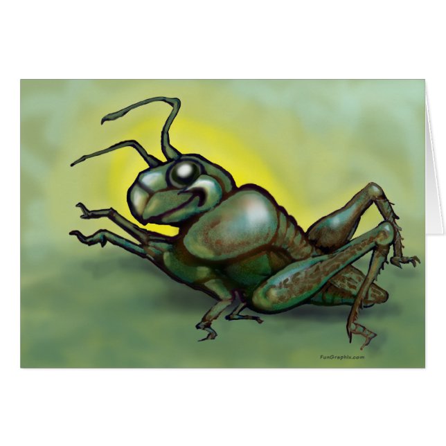 Grashopper Hälsningskort (Framsidan Horizontal)