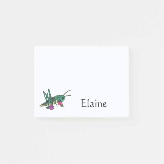 Grashopper Jewel Tone Post it Note Post-it Block (Framsida)