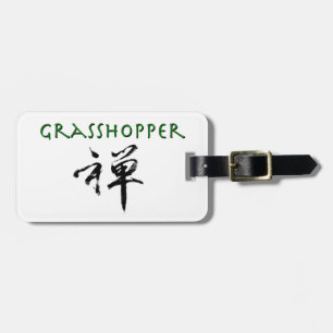 Grashopper med "Zen"-symbol Bagagebricka