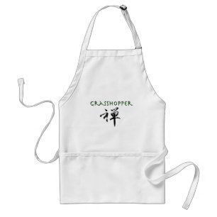 Grashopper med "Zen"-symbol Förkläde