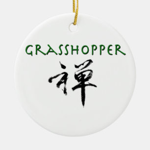 Grashopper med "Zen"-symbol Julgransprydnad Keramik