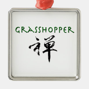 Grashopper med "Zen"-symbol Julgransprydnad Metall