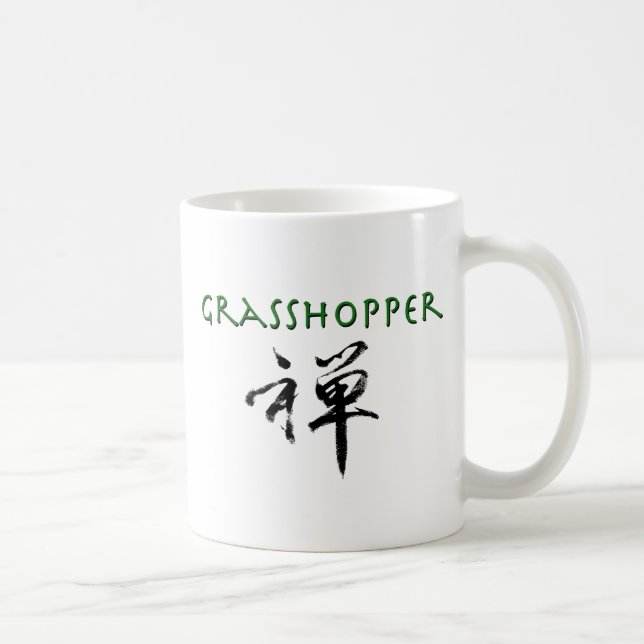 Grashopper med "Zen"-symbol Kaffemugg (Höger)
