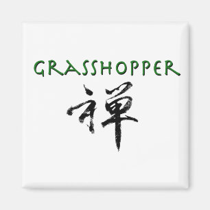 Grashopper med "Zen"-symbol Magnet