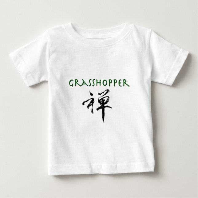 Grashopper med "Zen"-symbol T-shirt (Framsida)