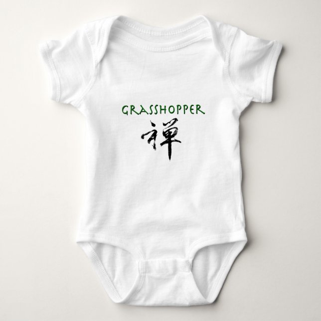 Grashopper med "Zen"-symbol T-shirt (Framsida)