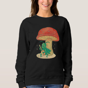 Grashopper Spelar Banjo Kryp Instrument Music Roli T Shirt