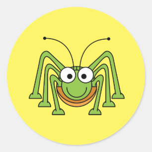 Grashopper Stickers Runt Klistermärke
