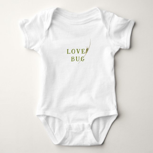 Gräshopps Älskling Bug Botanisk Bebis Baby Shower  T Shirt (Framsida)