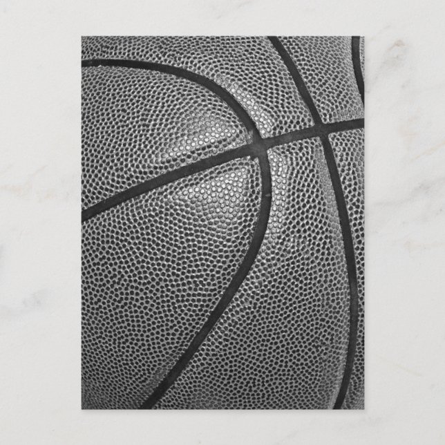 Gråskala Basketboll vykort (Framsida)
