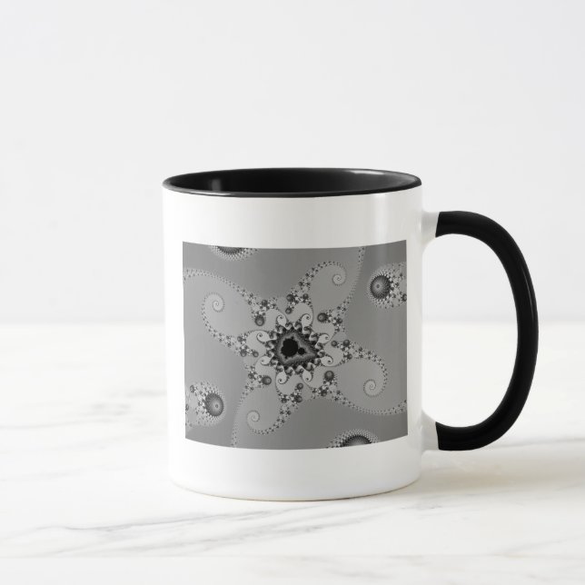 Gråskala Bläckfiskar Mugg (Höger)