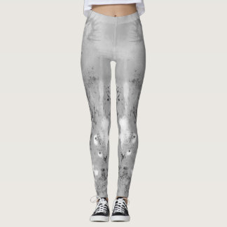 Gråskala Dragon Leggings