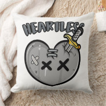 Gråskala Heart & Sword Poster Punk Sten Aesthetic