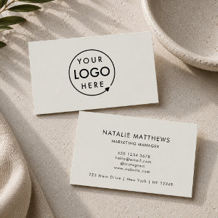 Gråskala, Logotyp Modern Professionell med minim Visitkort