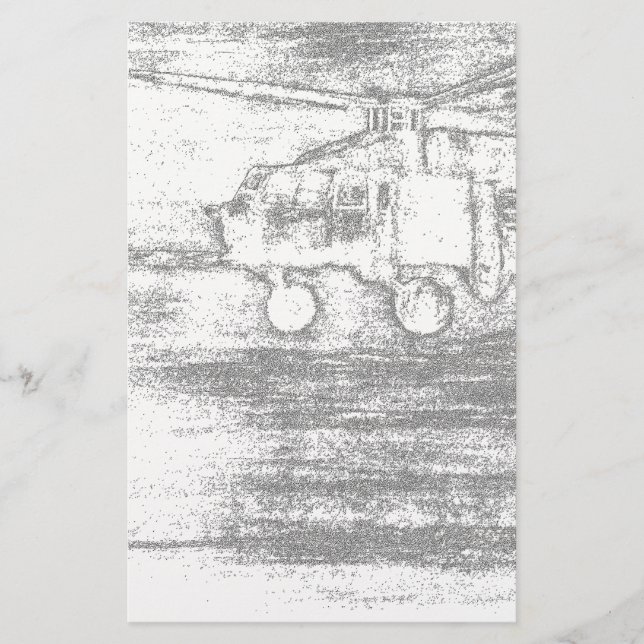 Gråskalaavbrytarbrevpapper Brevpapper (Framsida)