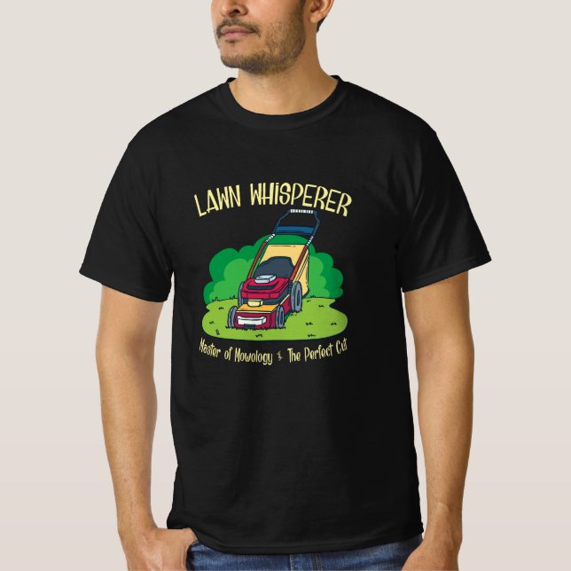 Gräsklippare - Gräsflüsterare T Shirt (Framsida)