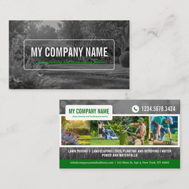 Gräsklippning, Landskapsarkitektur, Gräsomsorgstjä (Fram/baksida)