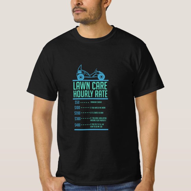 Gräsklippning -  Trädgårdsskötsel Timpris T Shirt (Framsida)