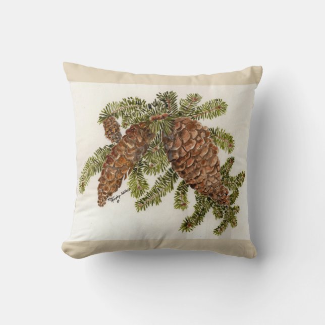 Gräskottar och grenar kudde (Framsida)