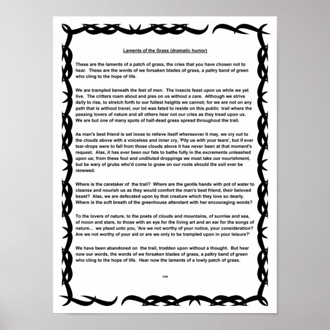 Gräslampor (dramatiska humor) poster (Framsidan)