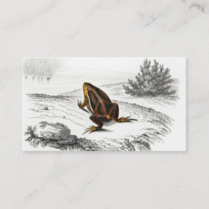 Gräslig reptil Vintage Visitkort