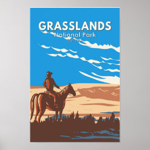 Gräsmarker Nationalpark Kanada Resa Konst Vintage Poster