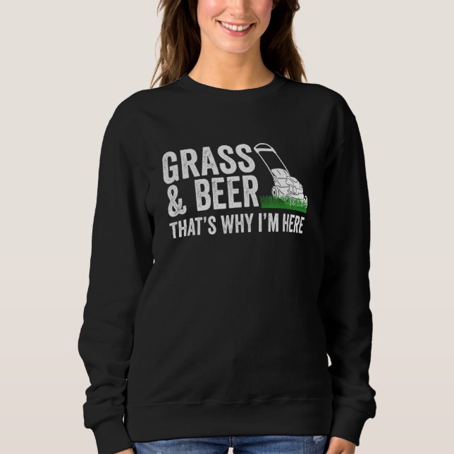  Gräsmatta av gräs och öl T Shirt (Framsida)