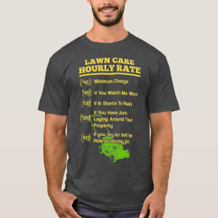 Gräsmatta av Gräsmatta-/timtaxa för matning av T Shirt