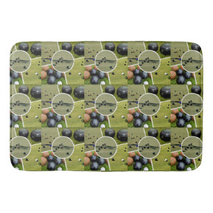 Gräsmatta Bowl Fem Bild Collage Memory Foam Bathma Badrumsmatta