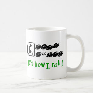 Gräsmatta bowlar - det är hur jag rullar kaffemugg