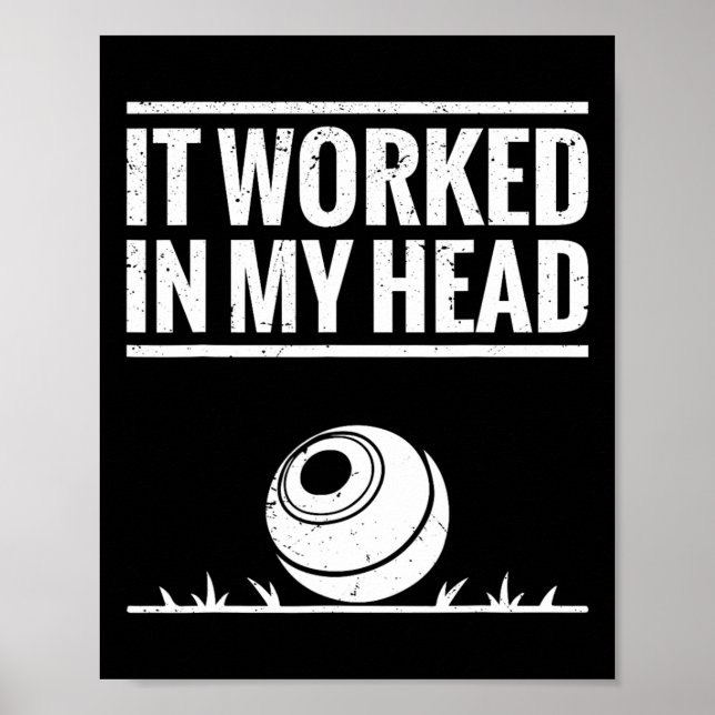 Gräsmatta Bowlareare Set Gräsmatta Bowling Champio Poster (Framsidan)