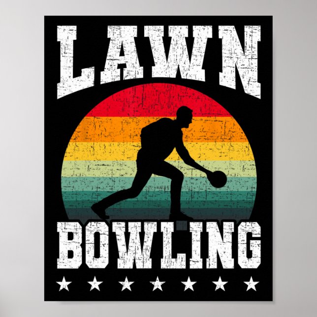 Gräsmatta Bowling Bowlareare Poster (Framsidan)