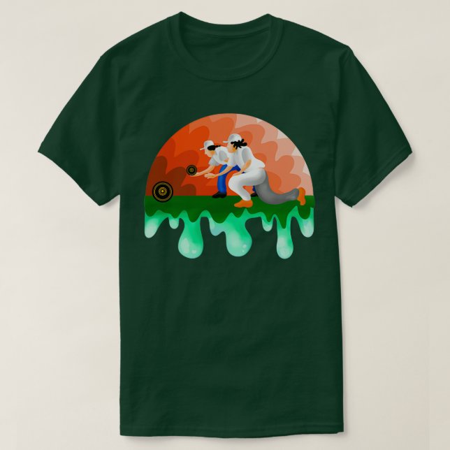 gräsmatta bowling Tlawn bowling match T Shirt (Design framsida)