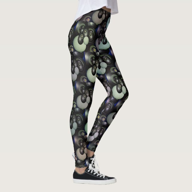 Gräsmatta Bowls Abstrakt Art. Leggings (Höger)