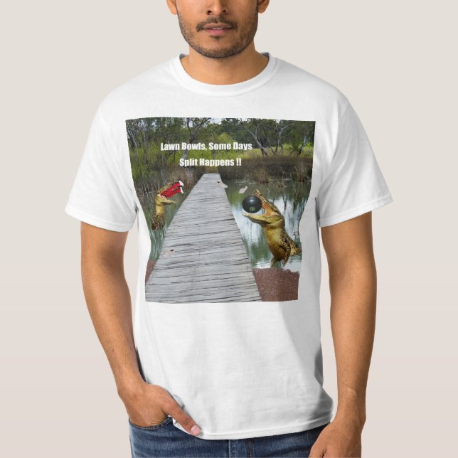 Gräsmatta Bowls Australia Split Happens, Manar Val T Shirt (Framsida)